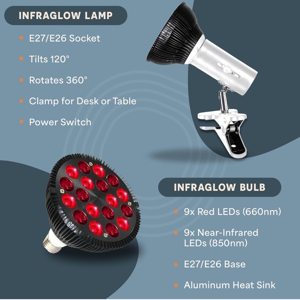 Lifepro InfraGlow Lamp with Bulb